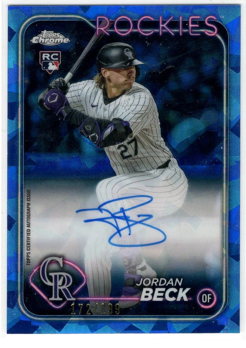 2024 Topps Chrome Update Sapphire Chrome #USA-JB Jordan Beck RC Auto /199 | SP