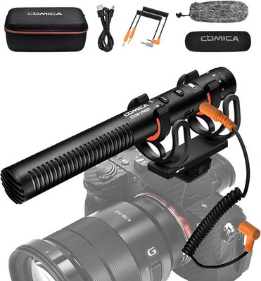 COMICA VM20 Super Cardioid Richtmikrofon Kamera Mikrofon, 3,5 mm Shotgun Video