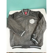 Vtg NFL Pittsburgh Steelers Leather Bomber XL G-III Sports Official Apparel