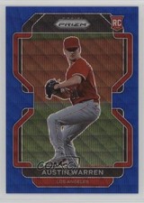 2022 Panini Prizm Tier II Blue Wave Prizm 8/60 Austin Warren #187 9bp