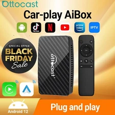 Ottocast Play2Video Pro AIBOX Wireless Carplay&Android Auto Adapter TK