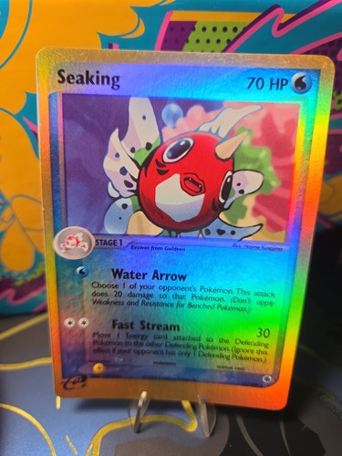 Seaking 21/109 EX Ruby and Sapphire Reverse Holo Rare Pokemon Card