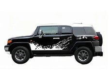 Mud Splash Stripe Graphics Sticker For Toyota Fj Cruiser 4x4 Car Side Door Decal Mud Splash Stripe Graphics Sticker For Toyota Fj Cruiser 4x4 Car Side Door Decal