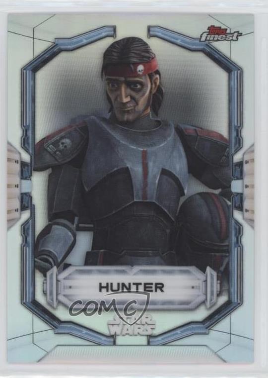 2022 Topps Finest Star Wars Refractor Hunter #49 1u6