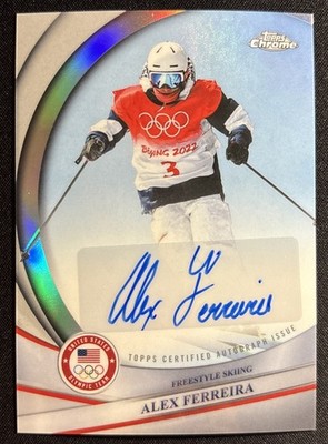 2026 Topps Chrome U.S. Winter Olympics #BCA-AFE Alex Ferreira Base Auto
