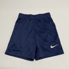 Nike Boys Mesh Binary Blue Shorts With Swoosh Boys 4T NEW W TAGS