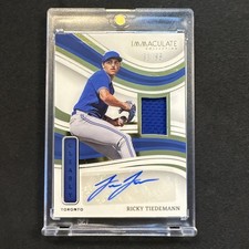 2023 Panini Immaculate Ricky Tiedemann Jersey Patch Relic (#1 Of 99) Auto /99