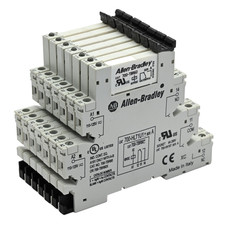 Lot of 7x Allen Bradley 700-HLT1U1 /A Terminal Block Relay 110-125V w/ 700-TBR60