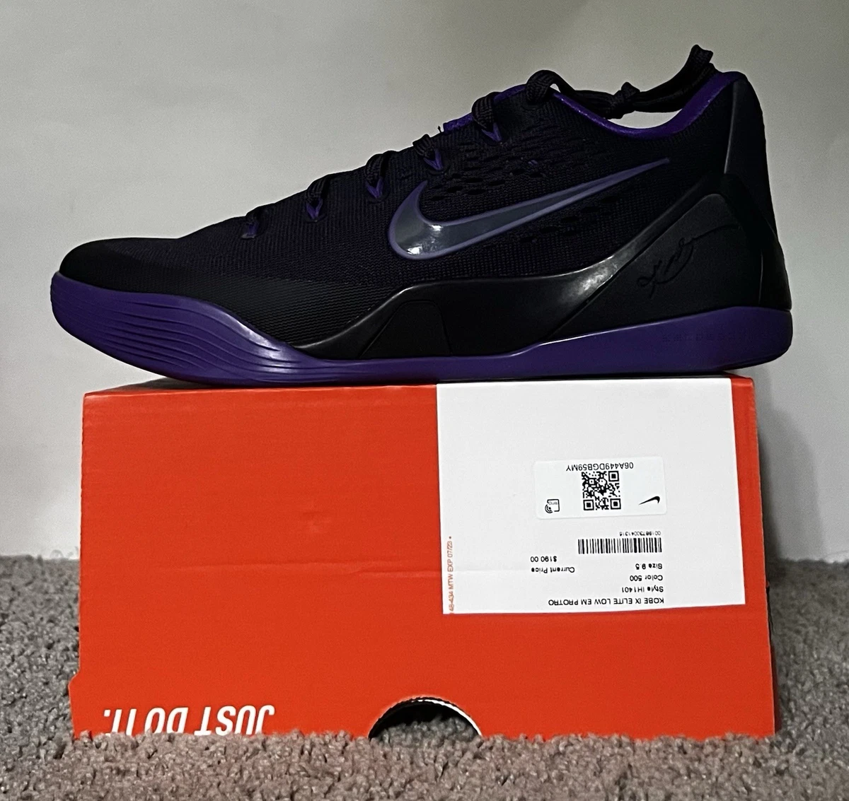 Las mejores ofertas en Nike Kobe 9 EM Protro TB Low Purple Dynasty