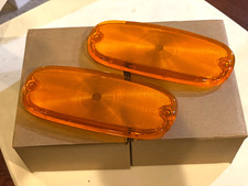 1958 1959 Chevy Gmc Pick Up Truck Parking Light Lamp Lens Amber Lh Rh Pair 1958 1959 Chevy Gmc Pick Up Truck Parking Light Lamp Lens Amber Lh Rh Pair