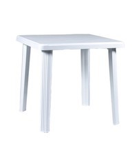 TAVOLO DA ESTERNO "RODI" IN POLIPROPILENE BIANCO 75X75X73 CM