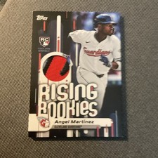 2025 Topps Update Series Baseball Angel Martinez Rising Rookie Relic Card  4/10. rookie card picture