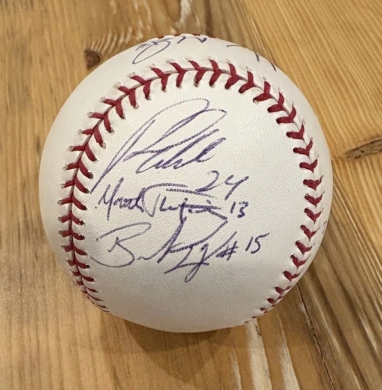 Justin Verlander + 2005 Detroit Tigers Team (9) beisebol assinado Beckett + carta - Imagem 2 de 4