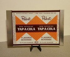 1955 Unrolled Pabst Tap A Cola 10 Oz. Soda Ca...