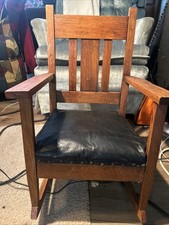 Antique Rocking Chair Wooden Coil Springs Very Nice Vintage Antique Rocking Chair Wooden Coil Springs Very Nice Vintage
