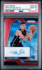 2024 Panini Prizm Rookie Signatures Tristan Da Silva Red RC Auto /99 PSA 10