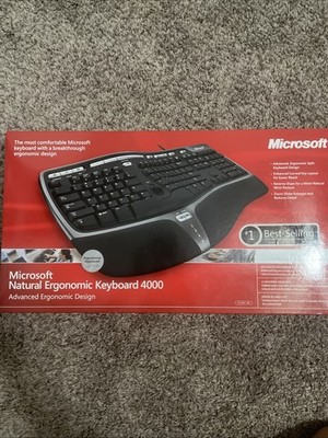 NEW Microsoft Natural Ergonomic Keyboard 4000 Model 1048 B2M-00012 Wired