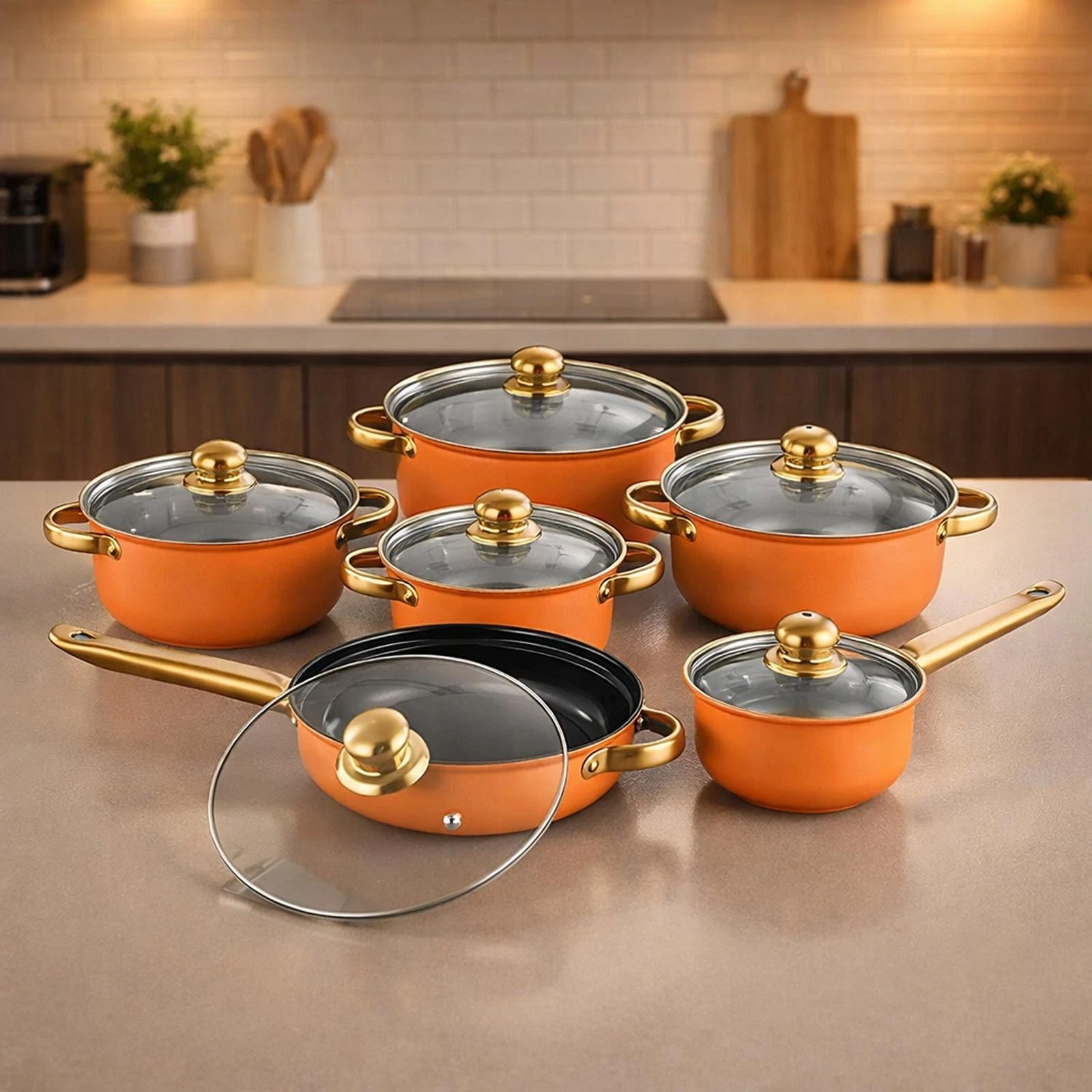 6 Pieces Stainless Steel Cookware Set Nonstick Pots and Pans Set Frying Pan
Opens in a new window or