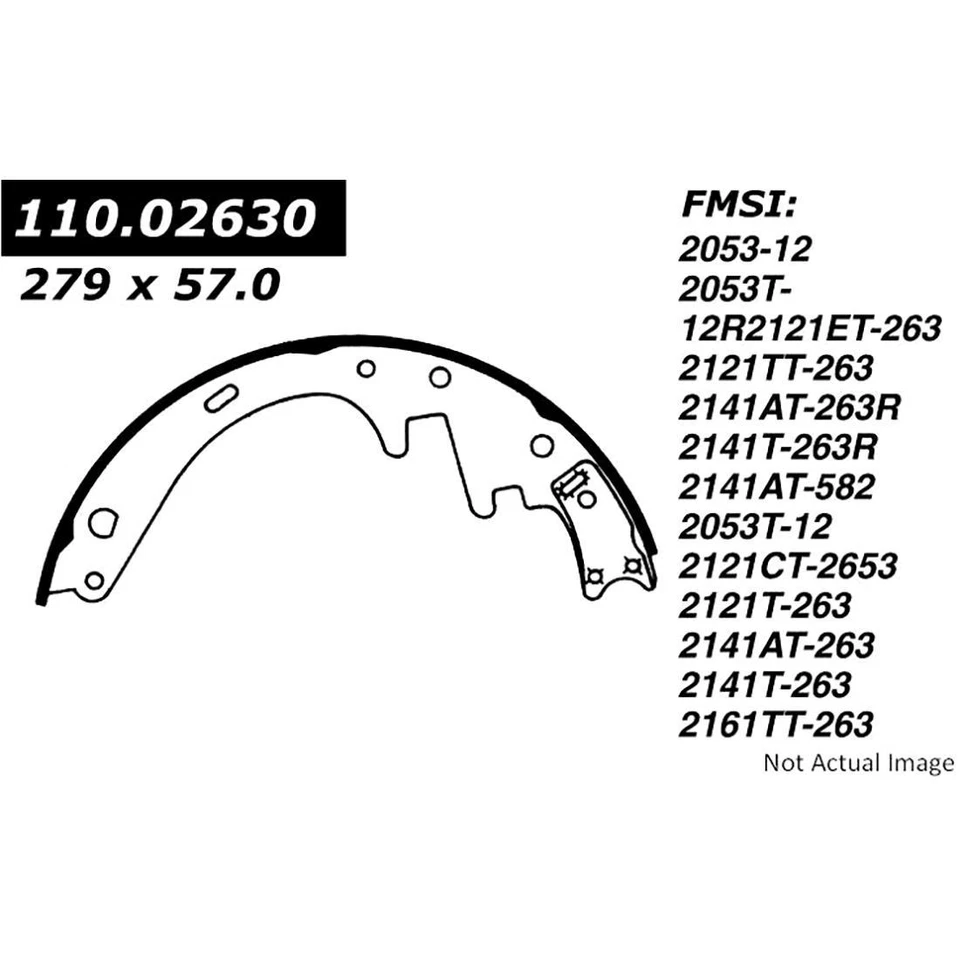 Zapata de freno de tambor trasera Centric Parts 1x para International Harvester 100 1974-1974 Foto 3 de 3