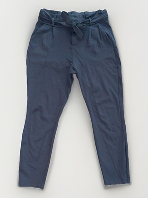 Vero Moda lockere coole Stoffhose Damen Pants Chino Tappered Gr.L /30 Dunkelgrau