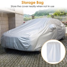 All Weather Car Cover 170T Fabric UV Resistant Outdoor Protector for Sedans