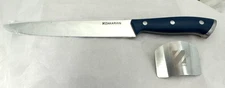 Zakarian by Dash 8" Slicing Knife with Finger Guard Blue NEW