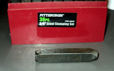 PITTSBURGH STAMPING SET: 36 PIECES: 3/8" Steel Metal Punch A-Z 0-9: Tools