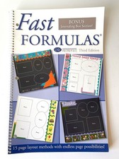 Creative Memories Fast Formulas Page Layout Idea Book Fast Formulas w/bonus