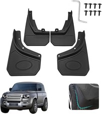Mud Flaps Set Of 4 For Land Rover Defender 110 2020-2024 Front And Rear Truck