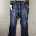 Silver Jeans Co. Plus Suki Curvy Fit Bootcut Jeans Women's 18W/L33 Dark Blue