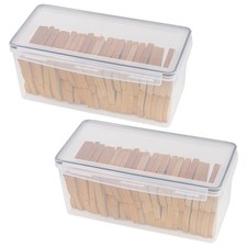 Tiawudi 2 Pack Bread Box, Plastic Bread Container, Large Sandwich Holder, Bre...