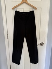 PRADA Vintage Black Straight-Leg Women's Trousers Made In Italy Size 40