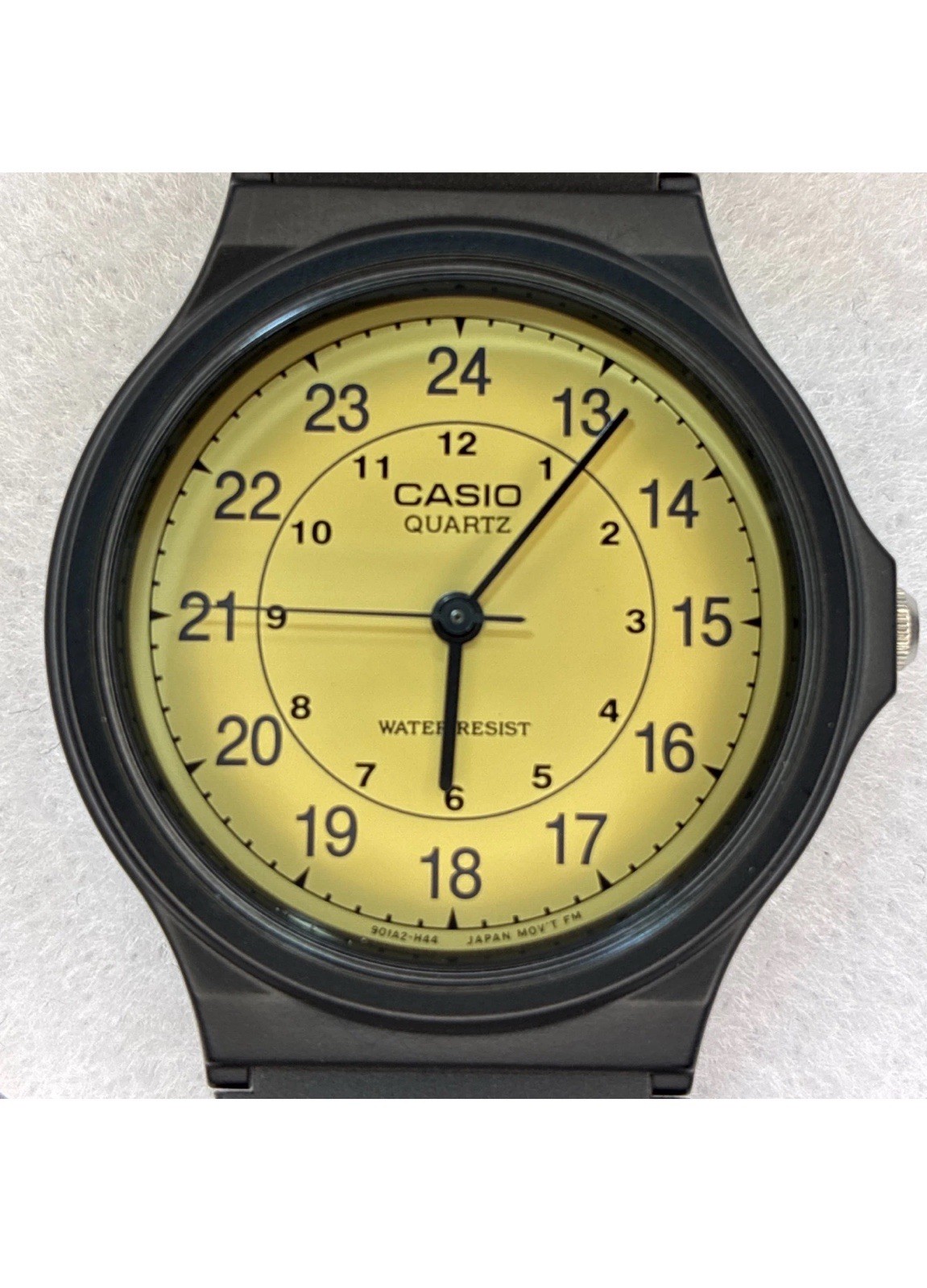 Casio MQ-24-9B Analog Watch Parchment Dial 33m Retro Minimalist Men Women