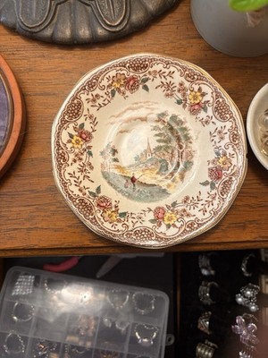 Royal TUDOR Ware Plate  wide England  Barker Bros Lto England