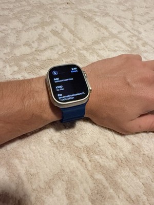 Apple Watch Ultra 2 49mm Natural Titanium GPS+Cellular Blue Ocean Band -OPEN BOX