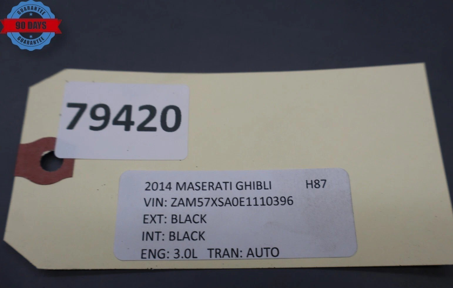 14-22 Maserati Ghibli Rear Trunk Floor Carpet Cover Panel Black 6700256920 Oem