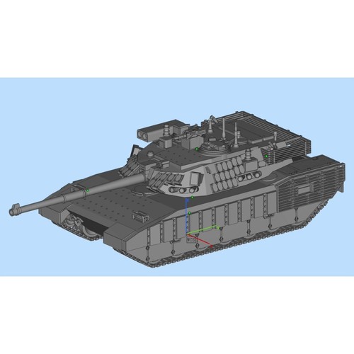 3d Printed 1/35/72 Main Battle Tank M2020 (MBT) Unpainted Kit - Picture 3 of 6
