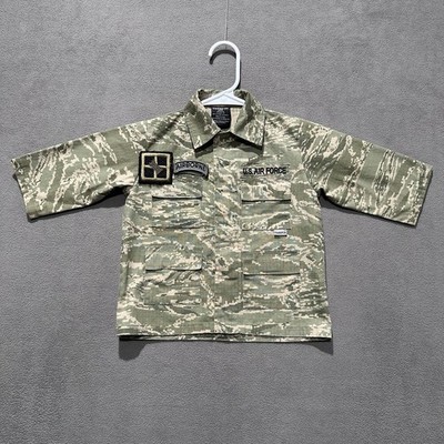 TROOPER US Air Force Digital Camo Shirt Youth XXS Green Fatigues FAIR