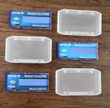 3 SanDisk 64MB Memory Stick PRO MagicGate Cards - tested