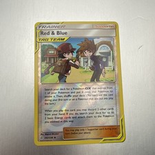 POKEMON RED & BLUE 202/236 REVERSE HOLO COSMIC ECLIPSE TAG TEAM LP-NM