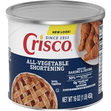 Crisco All-Vegetable Shortening, 16 Ounce 16 Oz,