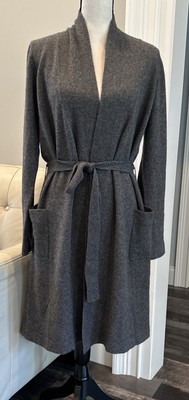 NWT Restoration Hardware Women s CASHMERE SPA ROBE SzS 17210124 Char/Grey