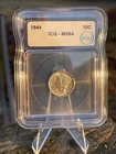 1944 Mercury Dime 10c ICG MS64