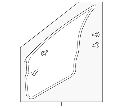 Genuine Nissan Surround Weather-Strip 80830-1AA0A