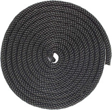 Solid Braid Nylon Rope - 1/4 Inch X 100 Feet - Black