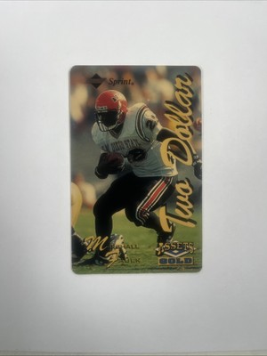 1995 Marshall Faulk Assets Gold Two Dollar Collectors Phone Card