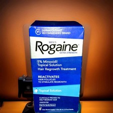 Men's Rogaine Extra Strength 5 Minoxidil Topical Solution 1 mon supply NEW/2028