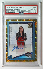 2025 Donruss WNBA Georgia Amoore RC Rookie HOLO GOLD LASER AUTO /10 PSA 10