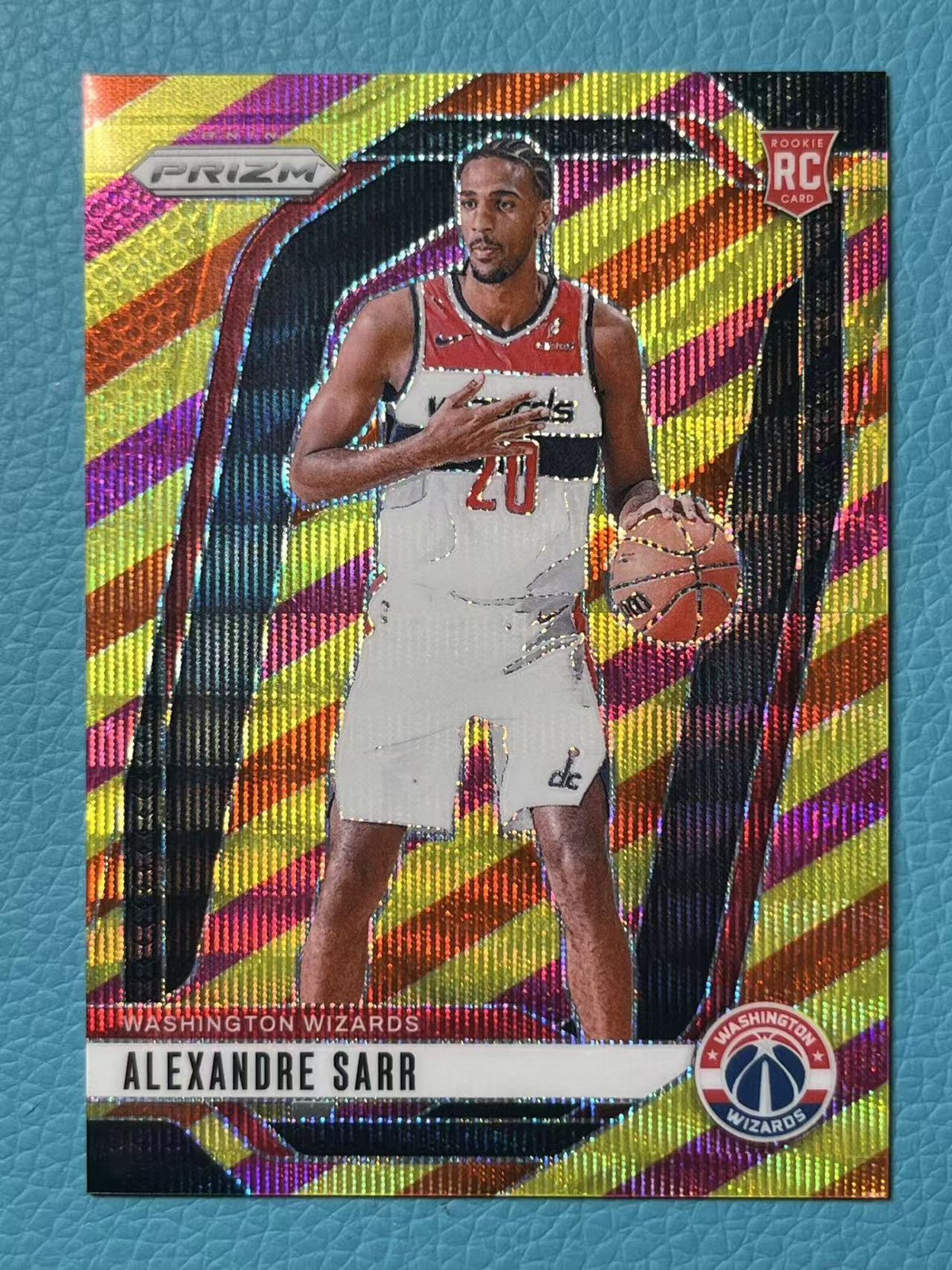 Alexandre Sarr 2024-25 Panini Prizm 21/88 Multi Wave RC Wizards #264