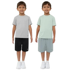 Skechers Kids' 4-piece Active Set, Gray/Green, Size 6